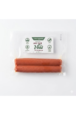 Vitavegantis Tütsü Aromalı Hot Dog Vosis 180gr-3707