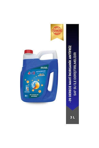 Doill -39 / -40 Derece Hazır Karışım Mavi Antifriz - G11 3 L