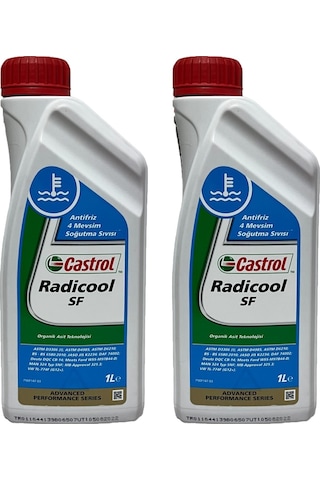 Castrol Radicool Sf 4 Mevsimlik Kırmızı Antifriz 1 Litre 2 Adet