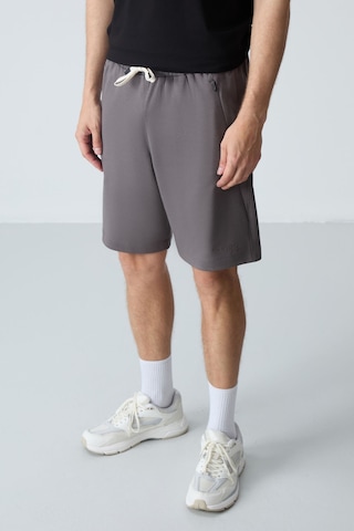 Air Jones Tommy Life Koyu Gri Pamuklu Kalın Yumuşak Dokulu Standart Fit Basic Erkek Şort - 81276 Koyu Gri