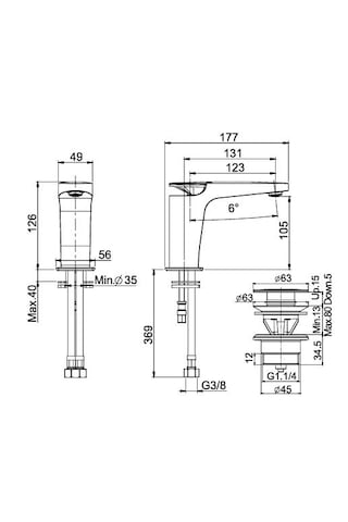 Fima Eclipse Lavabo Bataryası F3901or