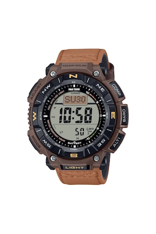 Casio Pro-trek Prg-340l-5dr Erkek Kol Saati Kahverengi