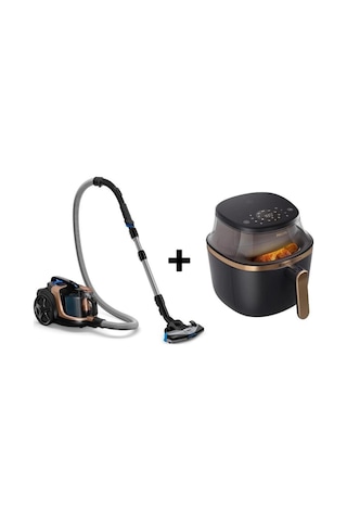 Philips XB7151/07 Toz Torbasız Elektrikli Süpürge + NA322/00 Airfryer