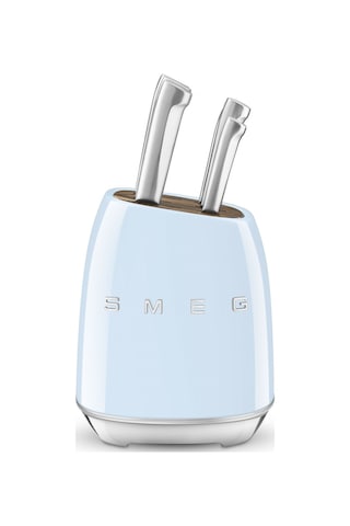 Smeg Kbsf02pb Pastel Mavi Standlı Bıçak Set Mavi