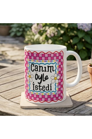 Canım Öyle İstedi Porselen Esprili Kahve Kupası - Motto Hediyelik Kupa Çok Renkli Canım Öyle İstedi Porselen Esprili Kahve Kupası - Motto Hediyelik Kupa Çok Renkli