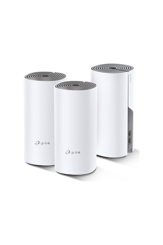 Tp-lınk Deco E4 3-pack , Ac1200 Mbps, 10/100mbps Port, 370 M²'ye Kadar Kapsama, Wi-fi Mesh Sistemi