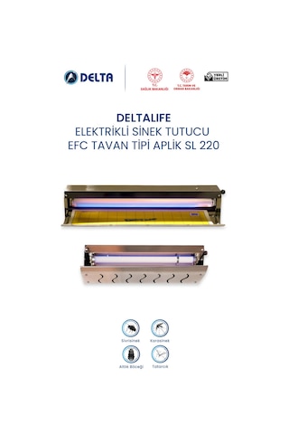 Sinek Öldürücü Ve Güve Öldürücü Uv Lambalı Tavan Tipi Deltalife Sl-220