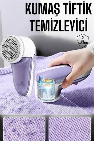 Tiftik Temizleme Makinesi Usb Şarjlı Tüy Toplayıcı Kablosuz Çr