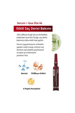 Dökülme Karşıtı Bakım Seti Kundal 10x Caffeine Strengthening Scalp Serum Gift Set