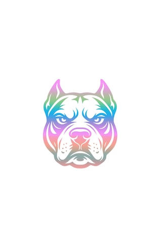 Pitbull Köpek Tasarımlı Oto Sticker - Arka Cam, Araç, Motor, Bilgisayar Kasası, Dükkan, Vitrin Ve Kask Etiketi - Düz Yüzey Uyumlu Dekoratif Modifiye Aksesuar Hologram 15x18cm