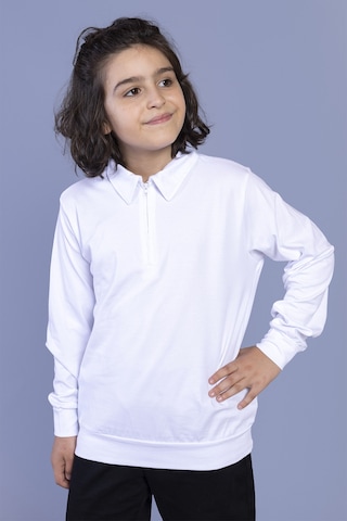 Toontoy Kids Toontoy Erkek Çocuk Polo Yaka Sweatshirt Lacivert