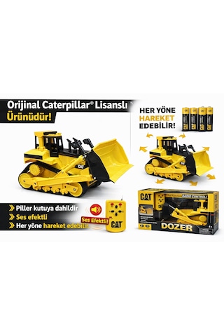 Uzaktan Kumandalı Caterpıllar Dozer D11 Sarı - Siyah