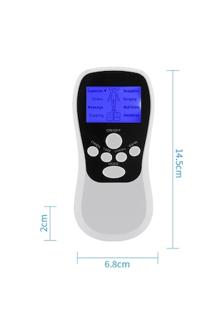 Butu Çok İşlevli Düşük Frekanslı Darbe Meridyen Fizyoterapi Masaj Aleti, Renk: Beyaz Yükseltme Çok Renkli
