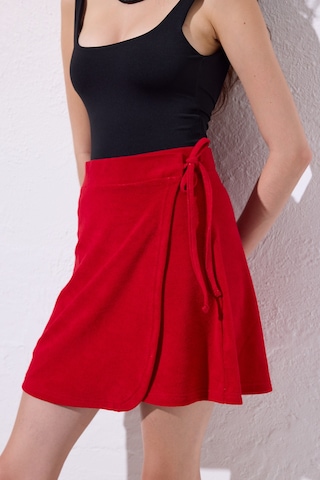 Havlu Pareo Etek Kırmızı Kırmızı