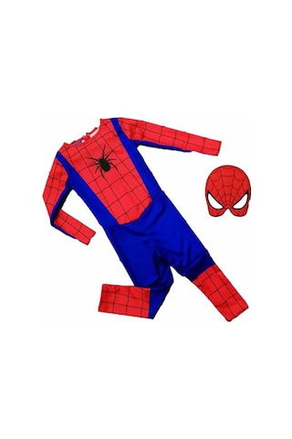 Spiderman Kostümü Çocuk - Maskeli Örümcek Adam Kostümü (537724482)