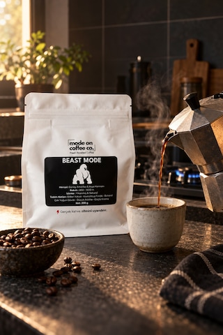 Beast Mode Yoğun Espresso Harmanı 200 Gr Medium-kavrum Güçlü Krema French Press