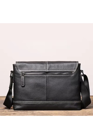 Newish Polo Erkek Siyah Deri El Ve Omuz Çantası New316 Siyah