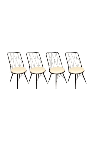 Royal Tel Sandalye (Elektrostatik Boya) (4 Adet Fiyatıdır)