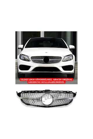 Mercedes C Serisi W205 2015-2018 Diamond Ön Panjur-böbrek İthal