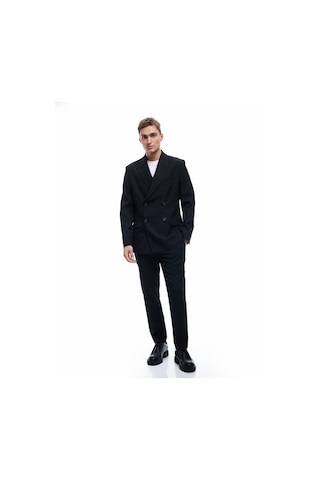 Koton Kırlangıç Yaka Kapaklı Cepli Düğmeli Uzun Kollu Blazer Ceket Siyah 5sam50016hw Siyah