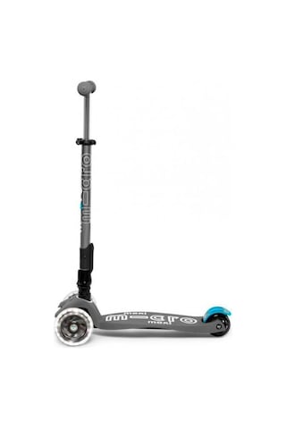 Micro Maxi Deluxe Katlanabilir Volcano Grey Gri Işıklı Scooter MM