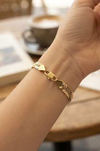 Trendexa Xuping Gold Renk Yılan Zincir Model Kadın Bileklik Mac