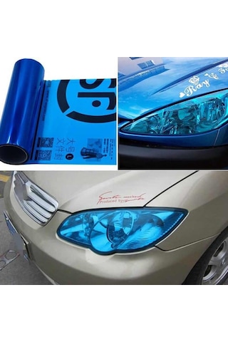 MAVİ TRANSPARAN FAR FİLMİ 30 CM X 1 METRE