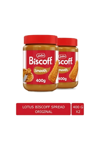 Biscoff Spread Sürülebilir Karamelize Bisküvi Ezmesi 400 Gr X2