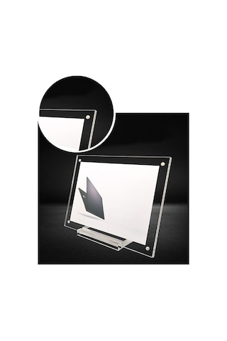 Akrilik Masa Kartı Burcu Ekran Standı Resim 1 Adet Fotoğraf Çerçevesi W/taban 10 15cm