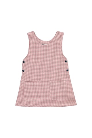 Civil Girls Yakası Pomponlu 2-5 Yaş Elbise Pembe