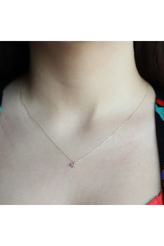 14 Ayar Sarı Altın Yusufcuk Hayvan Figürlü Kolye