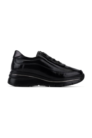 Tamer Tanca Kadın Hakiki Deri Siyah Kırışık Rugan Sneakers & Spor Ayakkabı 298 3215 Bn Ayk Y26 Sıyah Krsk Rgn