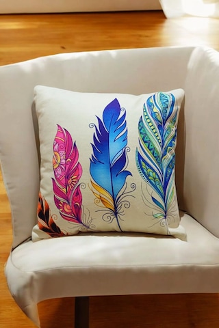 Modern Tarz Dijital Baskılı 4 Lü Dekoratif Kırlent Kılıfı Seti 43x43 Cm Şık Ve Renkli Tasarımlar Sarı