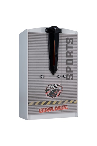 setaymobilya Sports Arabalı Yatak Uyumlu 3 Kapılı Dolap - Beyaz