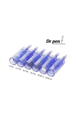 Dermapen İğnesi 36 Pin Uzun Kapaklı Mavi 10 Adet