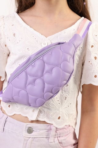 İcone Bag Icone Çocuk Kalp Kapitone Detaylı Bel Çantası Lila
