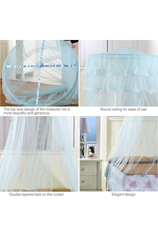 Ev Dairesel Asma Tavan Cibinlik Prenses Çadırları Yeşil