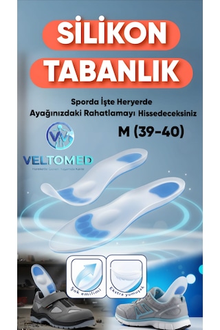 M Bdn Tam Ortopedik Anatomik Silikon Jel Tabanlık Şok Emilimi Ve Topuk   Topuk Dikeni