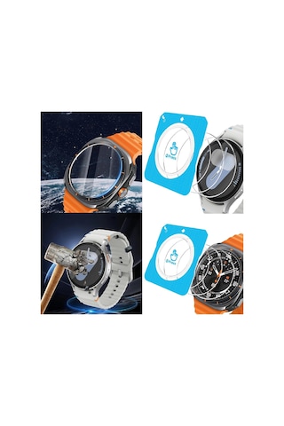 Samsung Galaxy Uyumlu Watch 8 Classic 46mm Kolay Uygulama Aparatlı Cam Ekran Koruyucu