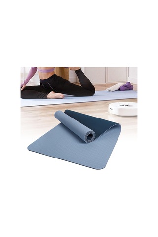 Suntek Egzersiz Yoga Minderi Hafif Konfor Seyahat Mavi-183x61x0,6cm