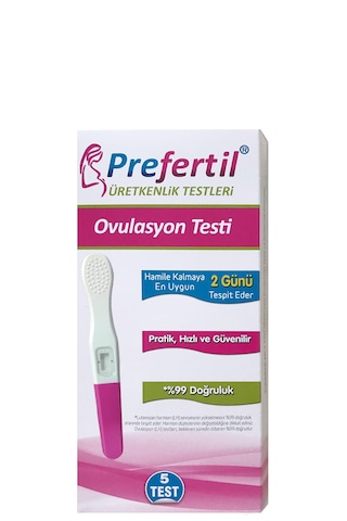 Kalem Tip Ovulasyon Yumurtlama Testi - 1 Kutu 5 Test