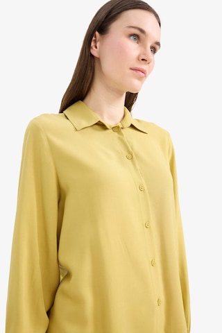 DeFacto Regular Fit Basic Düz Viskon Uzun Kollu Gömlek Tunik D7352AX25SPGN198