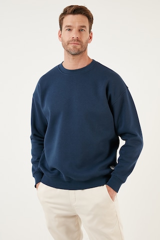Buratti Regular Fit Bisiklet Yaka Pamuklu Içi Tüylü Yumuşak Şardonlu Erkek Sweat 5905255 Indigo