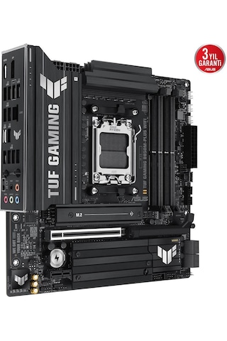 Asus Tuf Gamıng B850m-plus Wıfı, 4xddr5, 3x M.2, Hdmı, Dp, Type-c, Wi-fi 6e, Bluetooth V5.3, Am5 Soket Gamıng Anakart 25166980