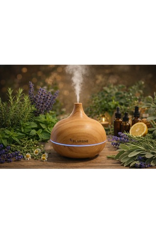 Elurene 550 Ml Ultrasonik Aroma Difüzör & Otomatik Hava Nemlendirici Buhar Makinesi