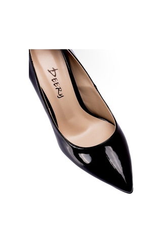 Deery Siyah Rugan Kadın Stiletto Siyah