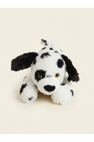 Peluş Yatan Dalmaçyalı Köpek-50 Cm Siyah-beyaz
