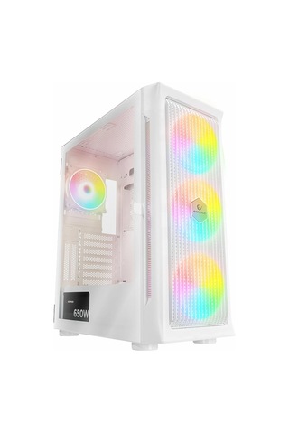 Prolix White 650w 80+ White Usb 3.2 Argb Atx Mid Tower Beyaz Kasa