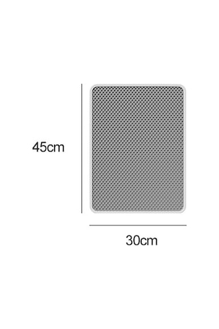 Sones 45 X 30cm Filtreleme Ve Sıçramaya Dayanıklı Çöp Mat Pet Çift Katmanlı Eva Yatak Pedleri
