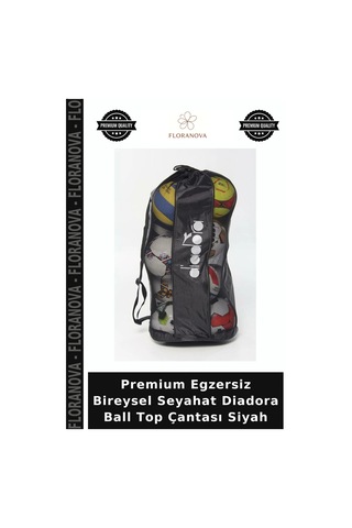 Premium Egzersiz Bireysel Seyahat Diadora Ball Top Çantası Siyah
